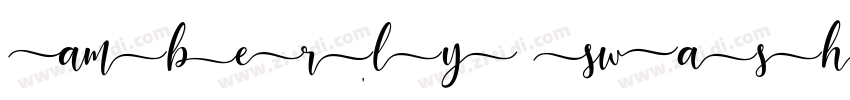 Amberly Swash字体转换